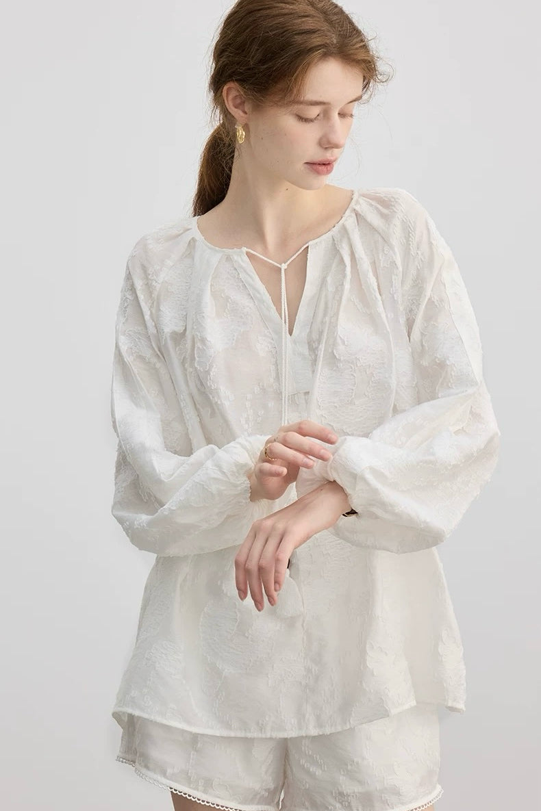 Embroidered Shirt Set