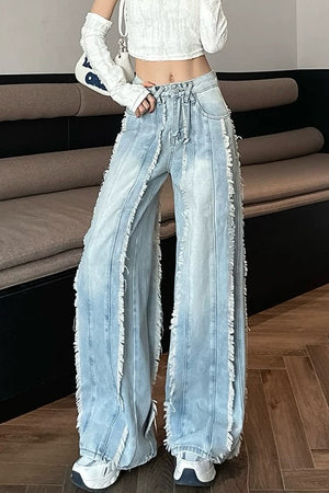 Frayed Hem Jeans