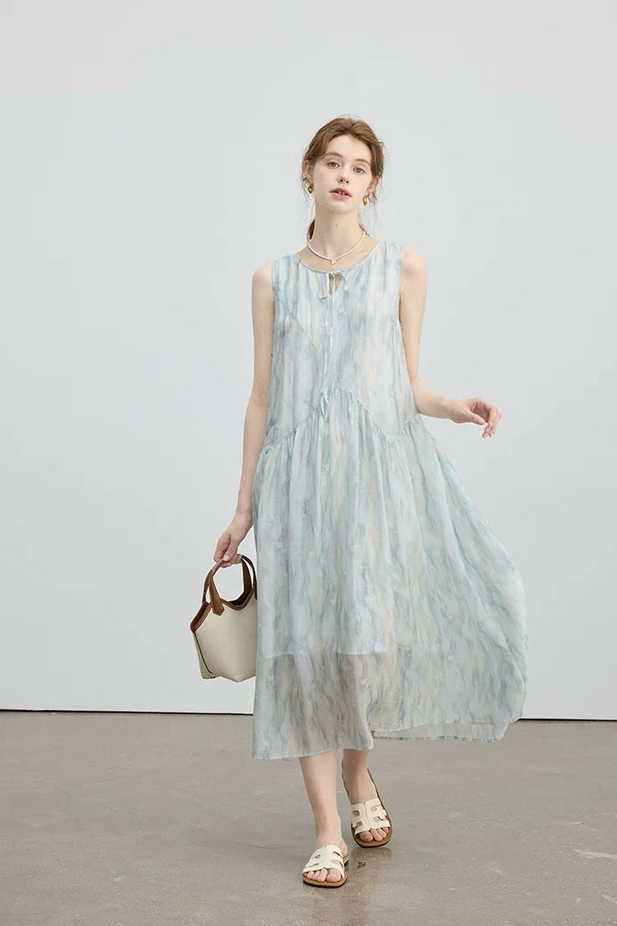 Blue Tencel Dress