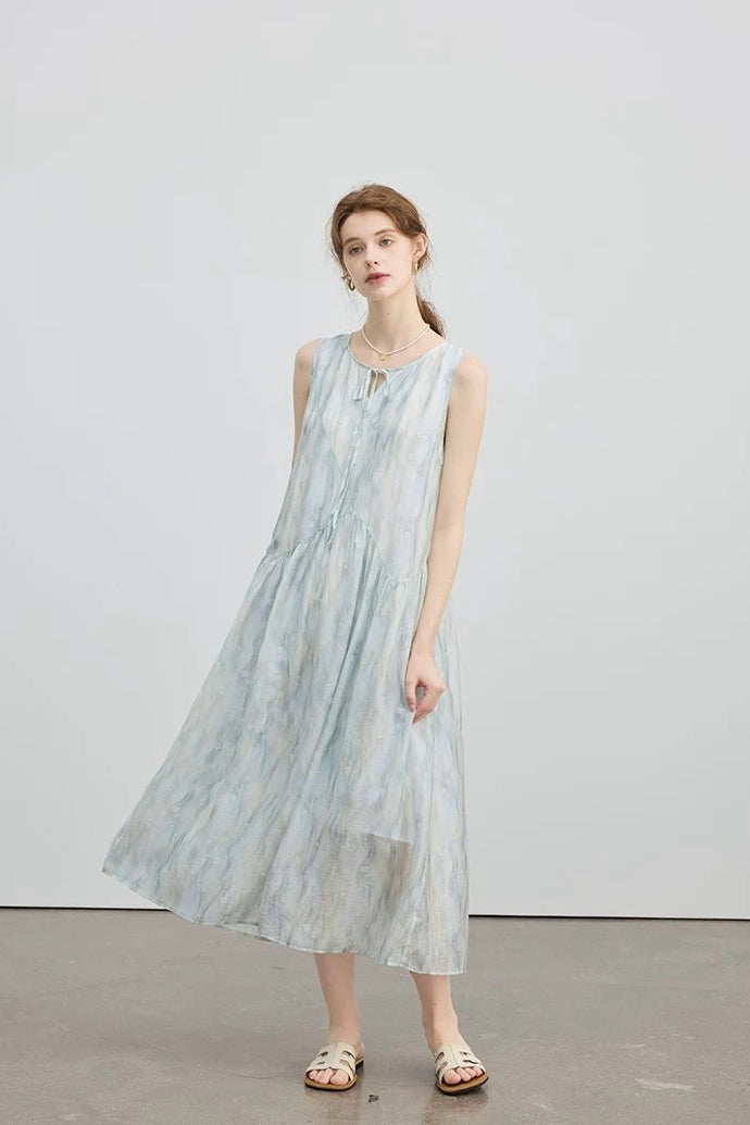 Blue Tencel Dress