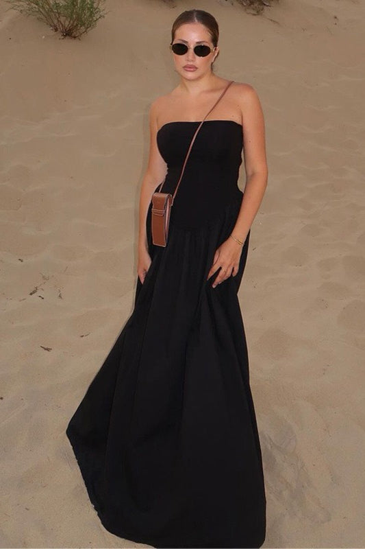 Black Strapless Dress